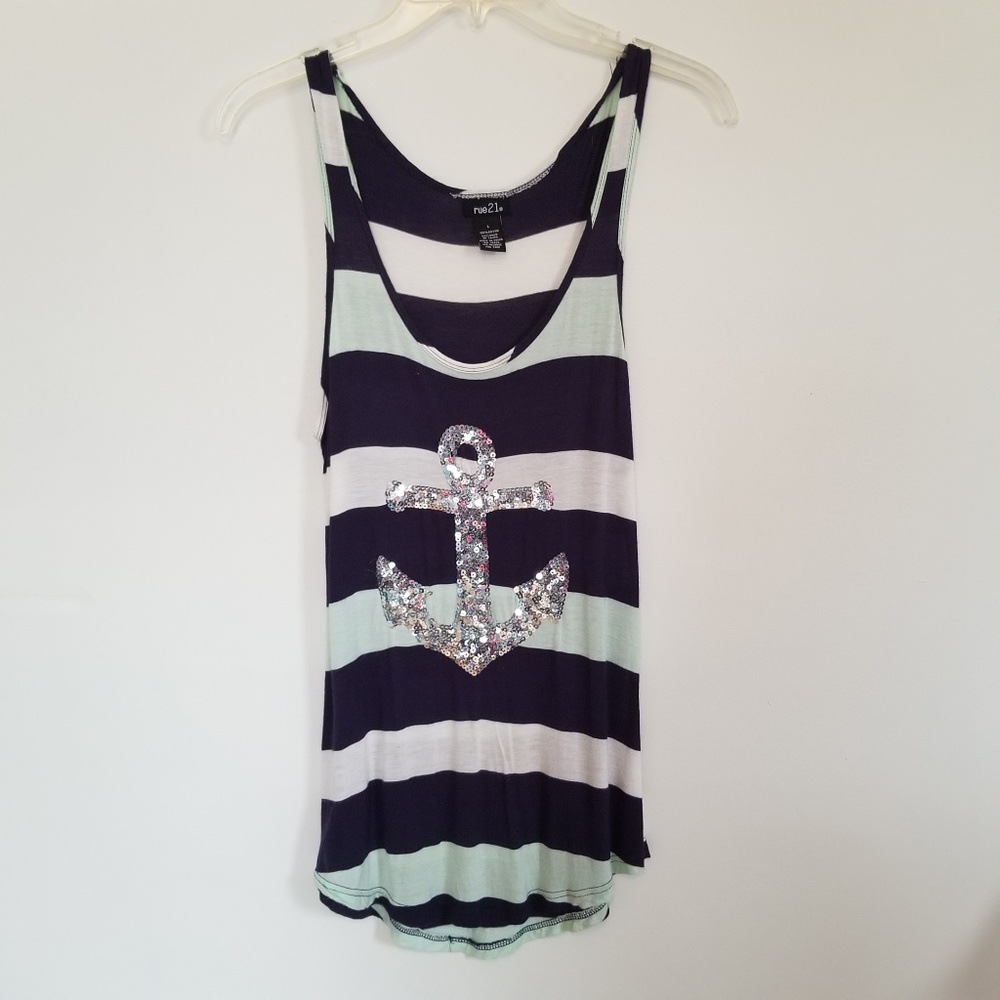 BOGO Rue 21 Sequin Anchor Tank Top